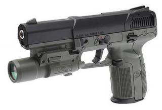 FN Five Seven 5-7 With Led Flash Light Foliage Green by Marui
